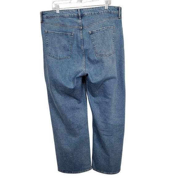 Old Navy Women Sz 16 Jeans Extra High Rise Wide Leg Denim Secret Smooth Pockets - Picture 2 of 10
